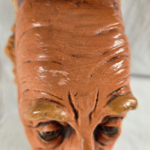 Vintage Albert Einstein Head Bust MCM Statue Chalkwear Plaster Figure‎ Esco like - Picture 6 of 12